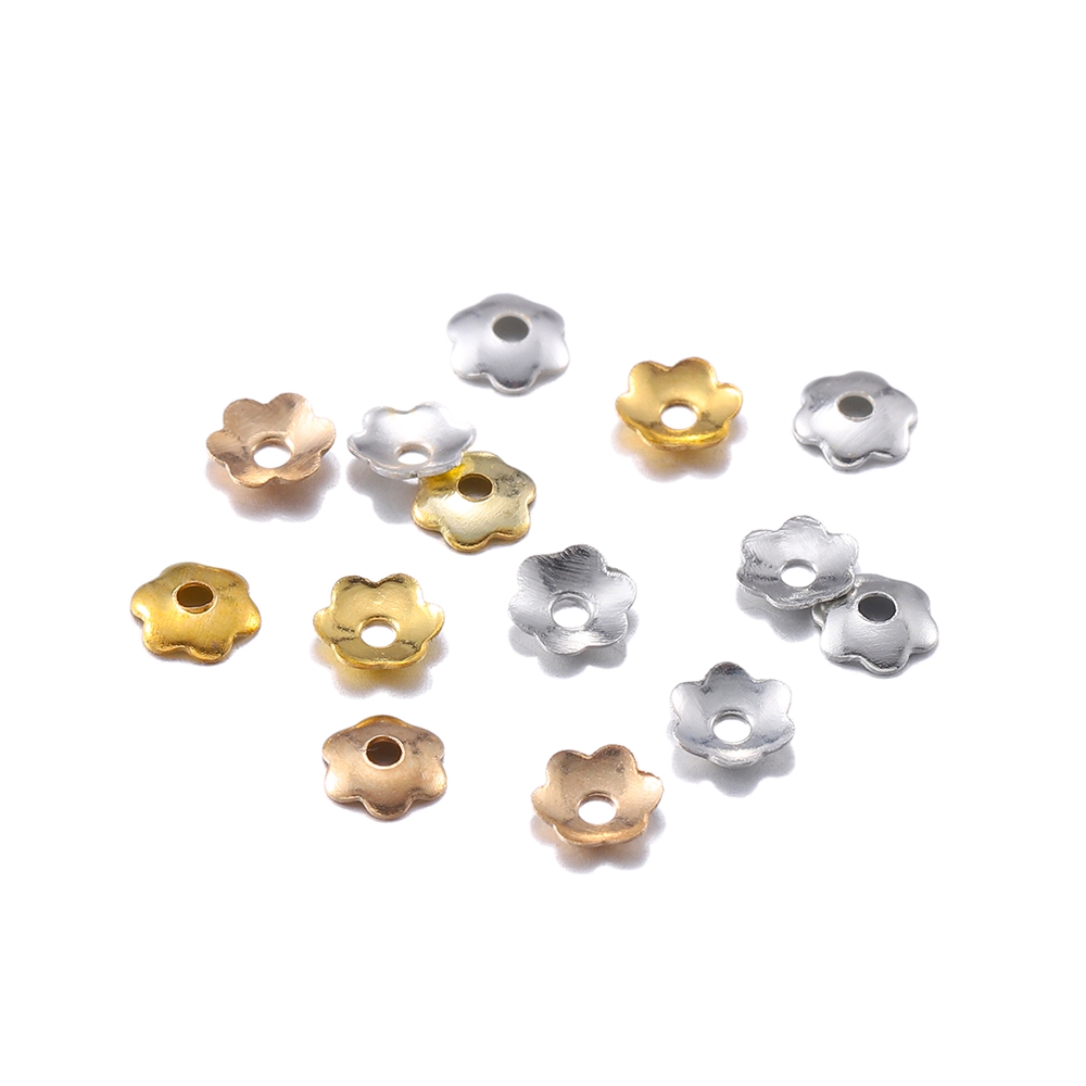 St.kunkka 1000 chiếc / túi Hộp đựng hạt hợp kim 4mm cho Vòng tay đính cườm