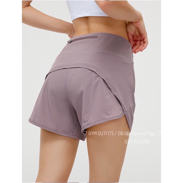 Quần Thể Thao Lululemon Speed Up High Rise Short 4" - Quần Đùi Chuyên Mặc Chạy Tập Gym Yoga Cao Cấp