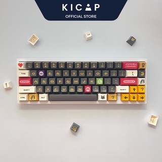 Bộ keycap Mario SA profile tráng men siêu bền đẹp nút bàn phím cơ - Kicap