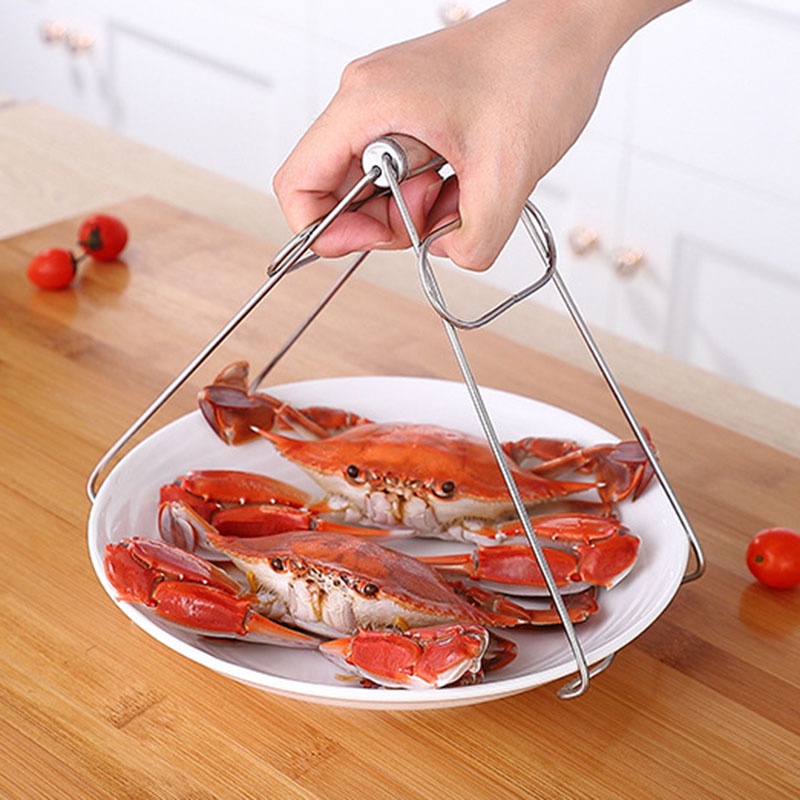 Dụng Cụ Kẹp Chén Dĩa Chống Trượt Bằng Thép Không Gỉ 304 Tiện Lợi Dễ Sử Dụng