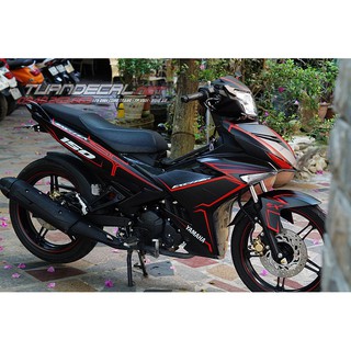 Tem Trùm Exciter 150 Light đen đỏ