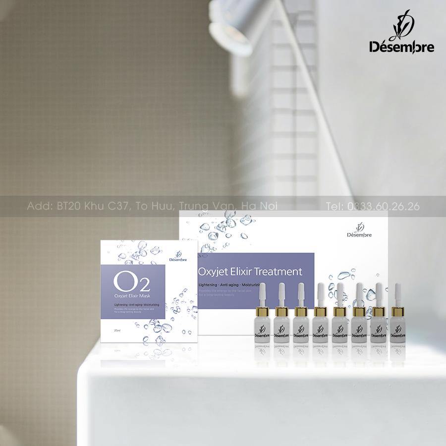 Bộ Thải Độc Da Chuyên Sâu Và Cung Cấp Oxy Tươi Hàn Quốc DESEMBRE OXYJET - Thẩm Mỹ Huyền Trang NANOCEE