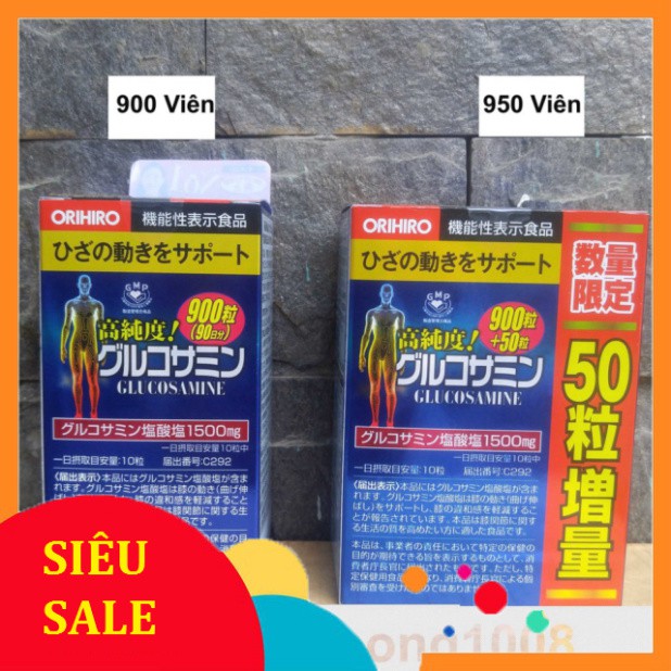 SIÊU RẺ SIÊU RẺ Viên Uống Glucosamine Orihiro 1500mg Của Nhật 900 viên , 950 viên - Glucosamin 900 950 SIÊU RẺ SIÊU RẺ