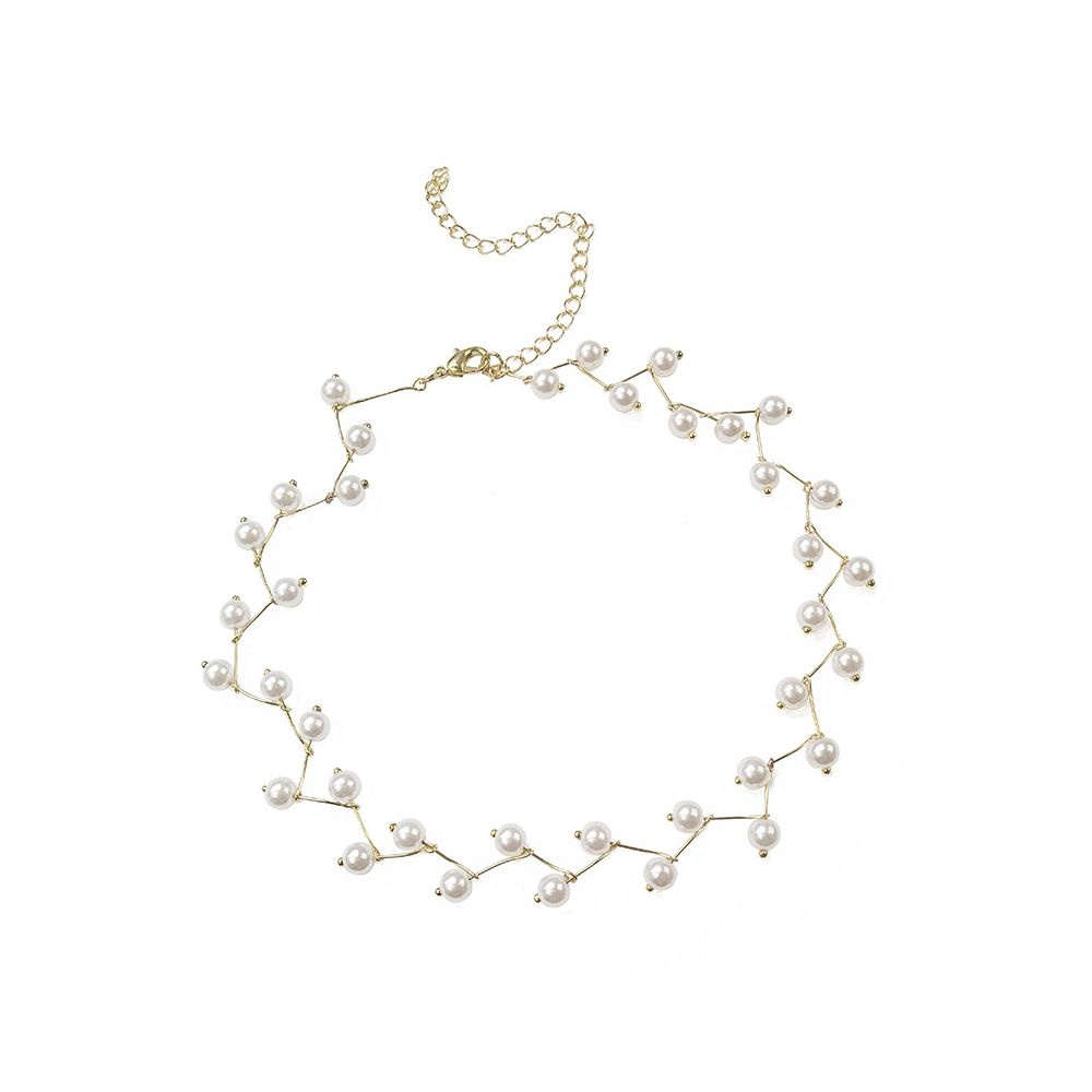 Vòng Cổ Chuỗi Hạt Ngọc Trai Nhân Tạo Nhiều Màu Thanh Lịch Cho Nữ