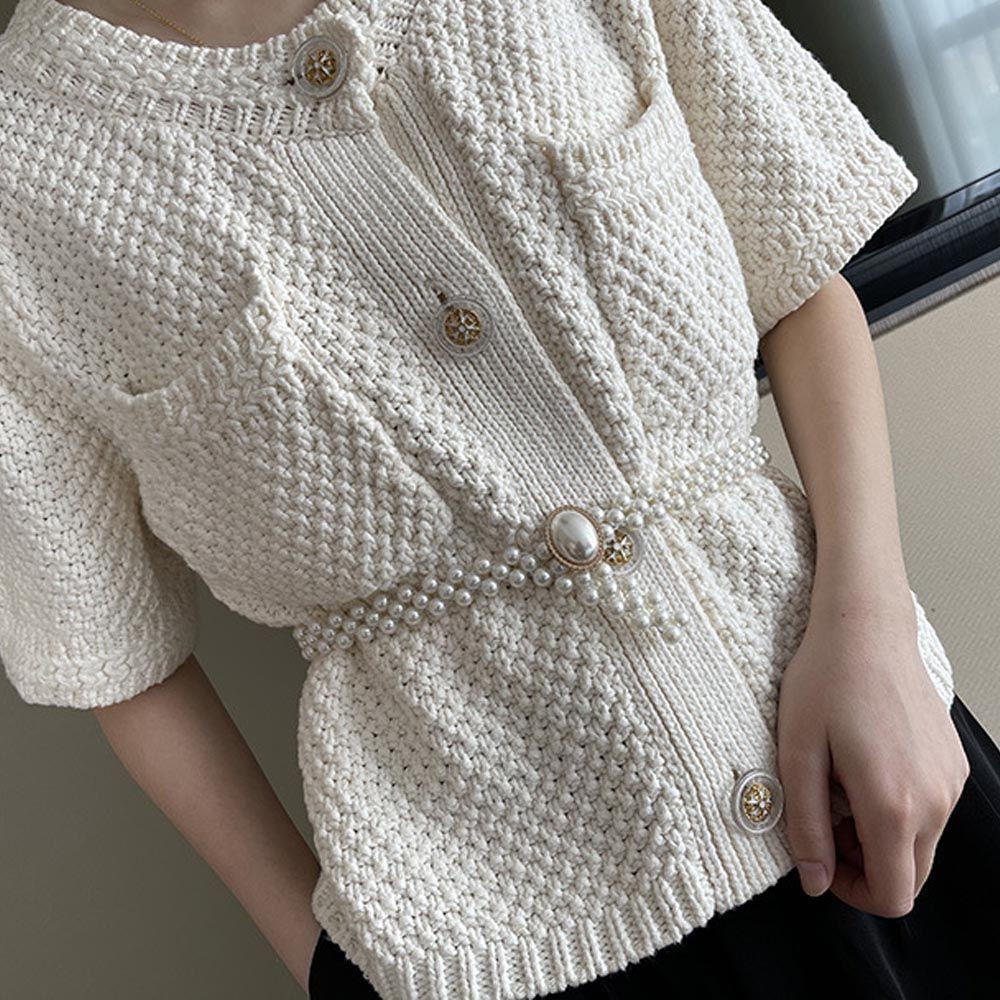 MXGOODS Thắt Lưng Nữ Co Giãn Mặt Chiếc Lá Đính Lông Vũ Phong Cách Vintage Thanh Lịch