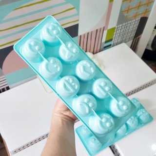 Khay làm đá, khuôn thạch mặt cười 10 viên nhựa Việt Nhật No. 6925