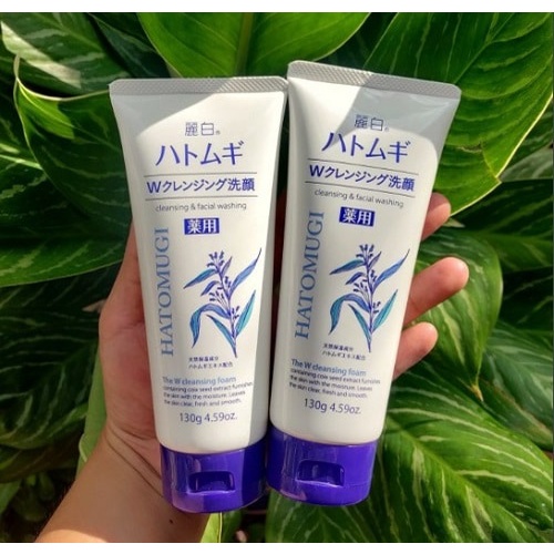 Sữa Rửa Mặt Gạo Ý Dĩ Dưỡng Ẩm, Trắng Da Hatomugi Moisturizing & Facial Washing Nhật Bản - 130g