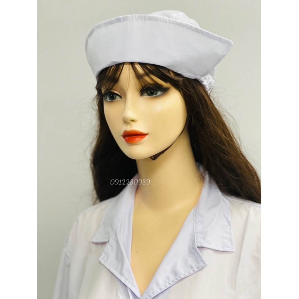 Áo Blouse y tế nam nữ tay dài túi vuông _ Hình chụp thật