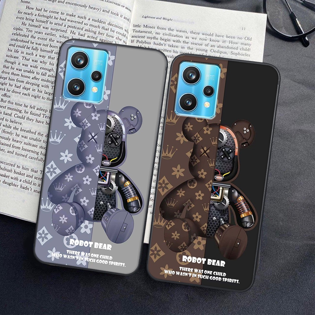 Ốp lưng Realme 9 PRO in hình Gấu nâu - hồng, Gấu Be@rick  cực CUTE, DỄ THƯƠNG