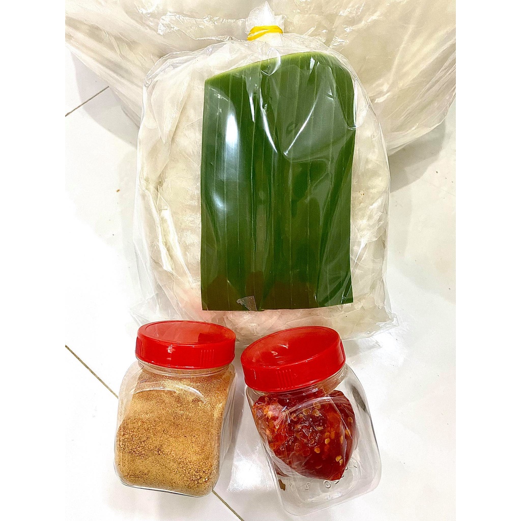 (3 món)Combo 0.5ky rìa phơi sương + 100gr muối nhuyễn+ 200gr ớt rim siêu cay