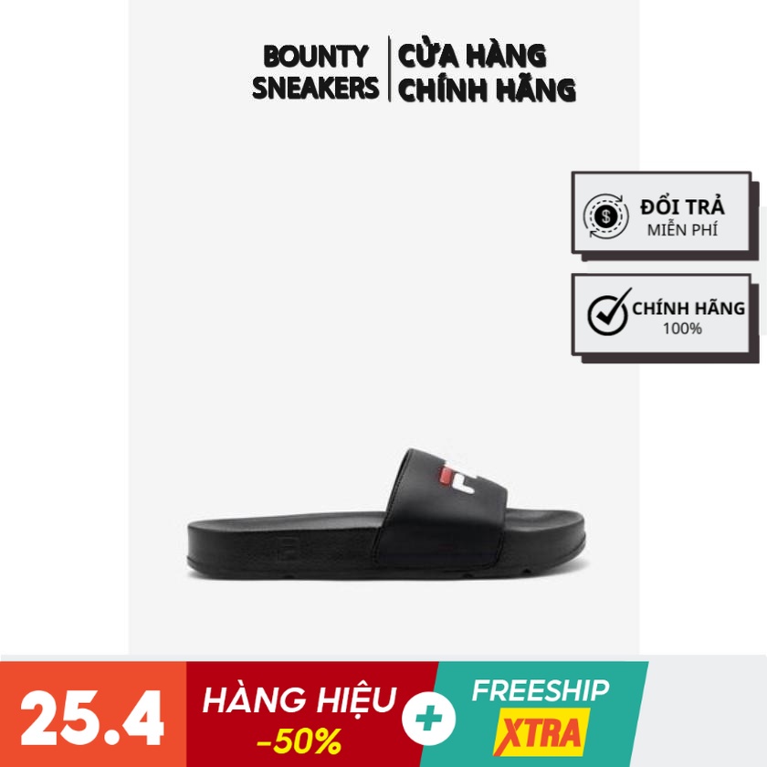 Dép FILA Drifter &quot;Triple Black&quot; 5VS00000-014 - Hàng Chính Hãng- Bounty Sneakers