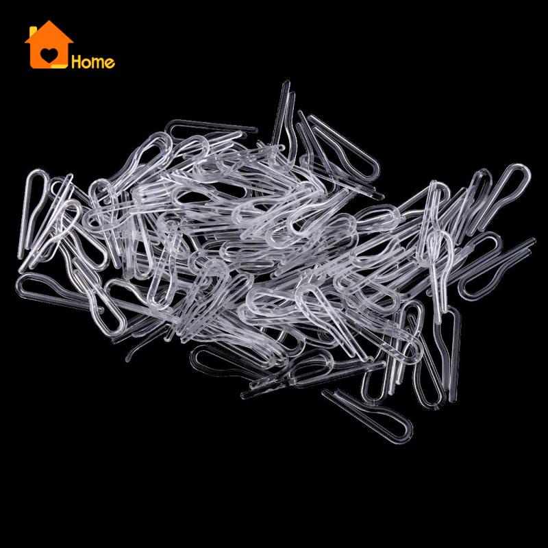 Set 100 Kẹp Nhựa Trong Suốt Chuyên Dụng Cho Quần Áo