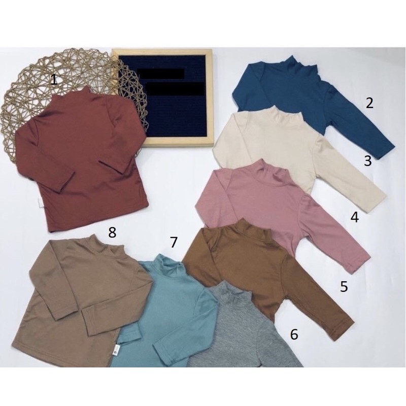 Cookie - Áo cổ 3 phân cotton tăm cho bé
