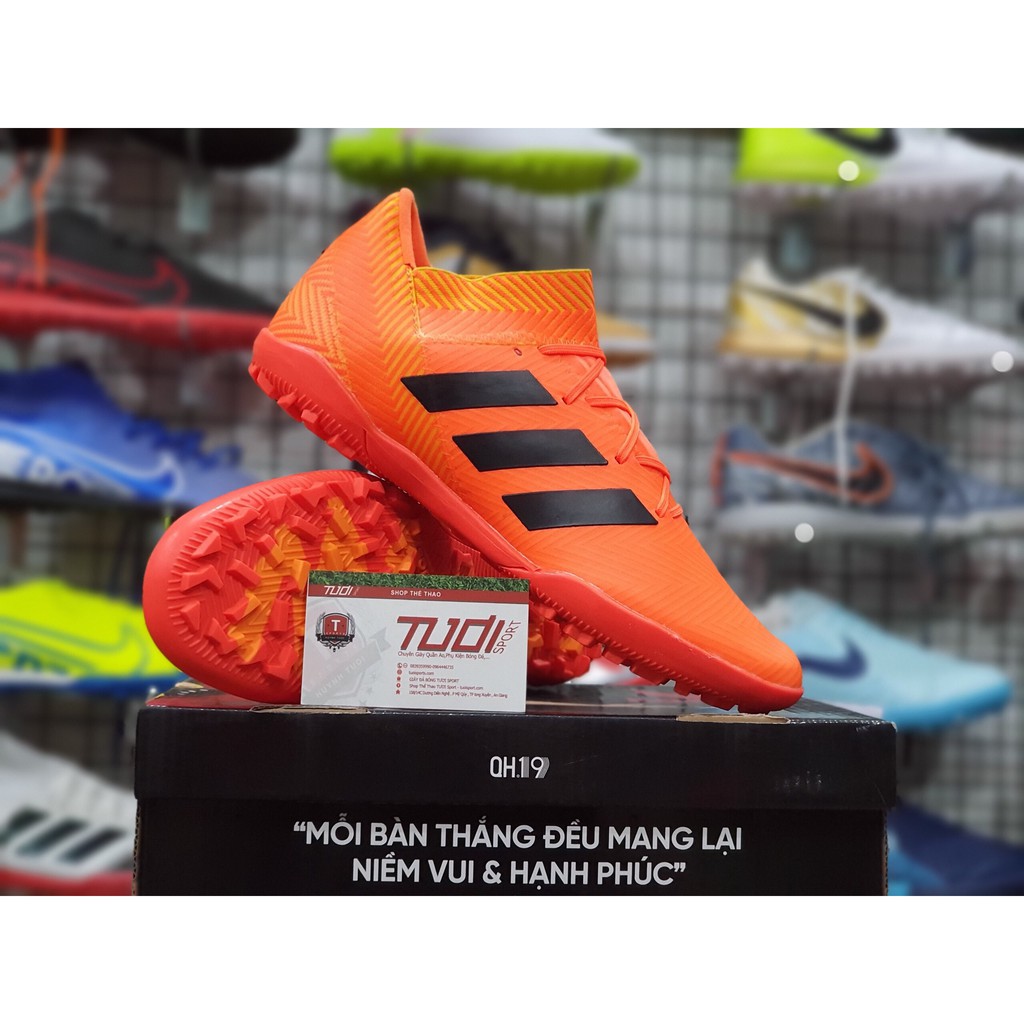 [ Tăng TÚI + VỚ ] Giày đá bóng NEMEZIZ MESSI CỔ THUN TF 2020 GIÁ RẺ CHẤT LƯỢNG