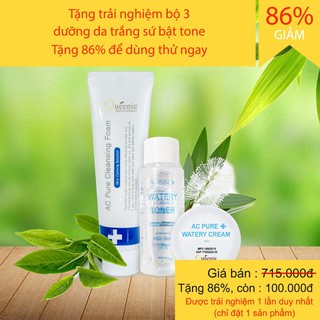 Bộ 3 sản phẩm dưỡng trắng da bật tone Queenie trải nghiệm - Mỹ phẩm Hàn Quốc