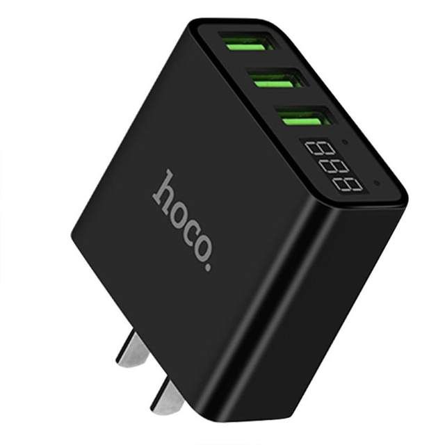 Củ Sạc Hoco 3 Đầu Ra Có Đèn Led Báo Dòng Ra (Hoco-C15)