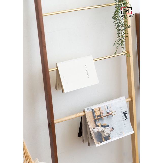 Thang trang trí gỗ đa năng mix màu hàn quốc thương hiệu MW FURNITURE