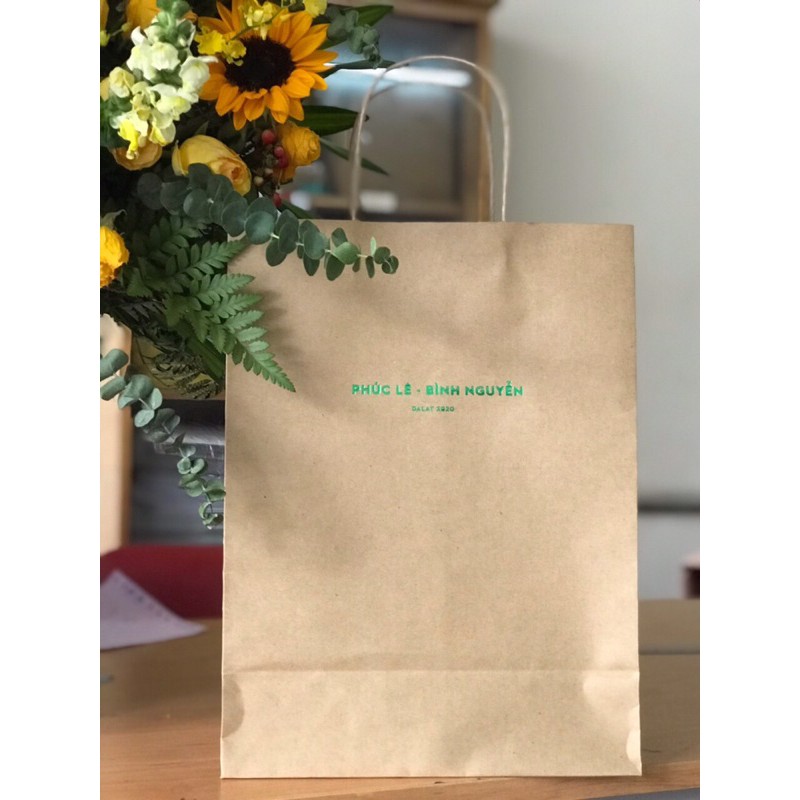 Combo10 chiếc túi giấy kraft các size- màu. Khách xem chi tiết bên dưới.Số đo được tính  ngang-cao-hông.