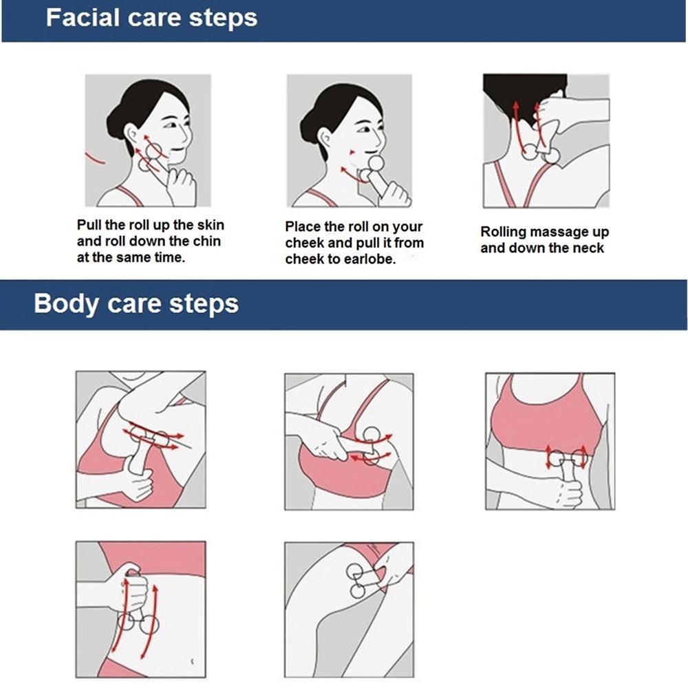 Cây Lăn Mát Xa Nâng Cơ Mặt Toàn Thân 3D Nhiều Màu Sắc