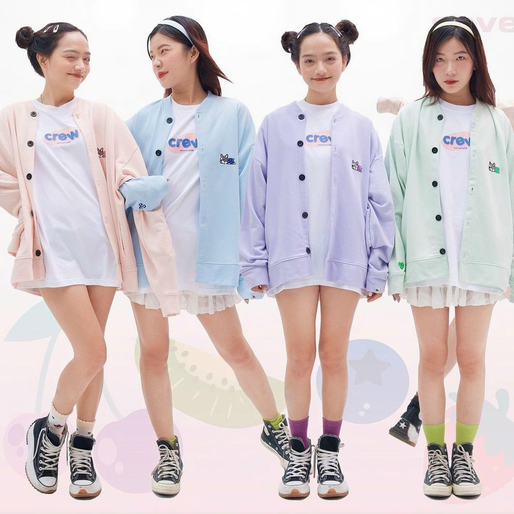 ÁO KHOÁC CADIGAN HỌA TIẾT CÚN CON SIÊU CUTE , THIẾT KẾ TRẺ ĐEP TP