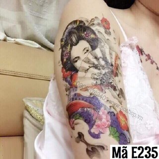 Hình Xăm Dán Cô Gái - Mã E235