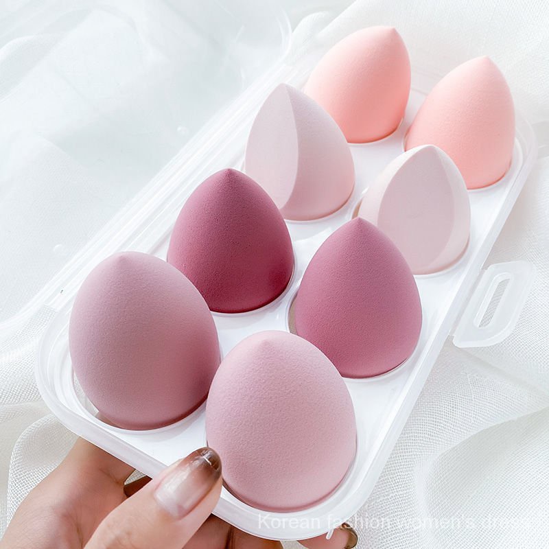 Cosmetic Egg Super Soft Smear-Proof Gourd Water Drop Oblique Cut Cushion Sponge Powder Puff Wet and Dry Dual-Use Makeup Makeup Tools