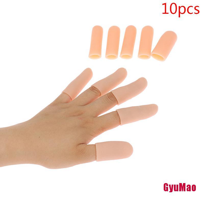 Bộ 10 Ống Gel Silicone Bảo Vệ Ngón Tay Cái Giảm Đau