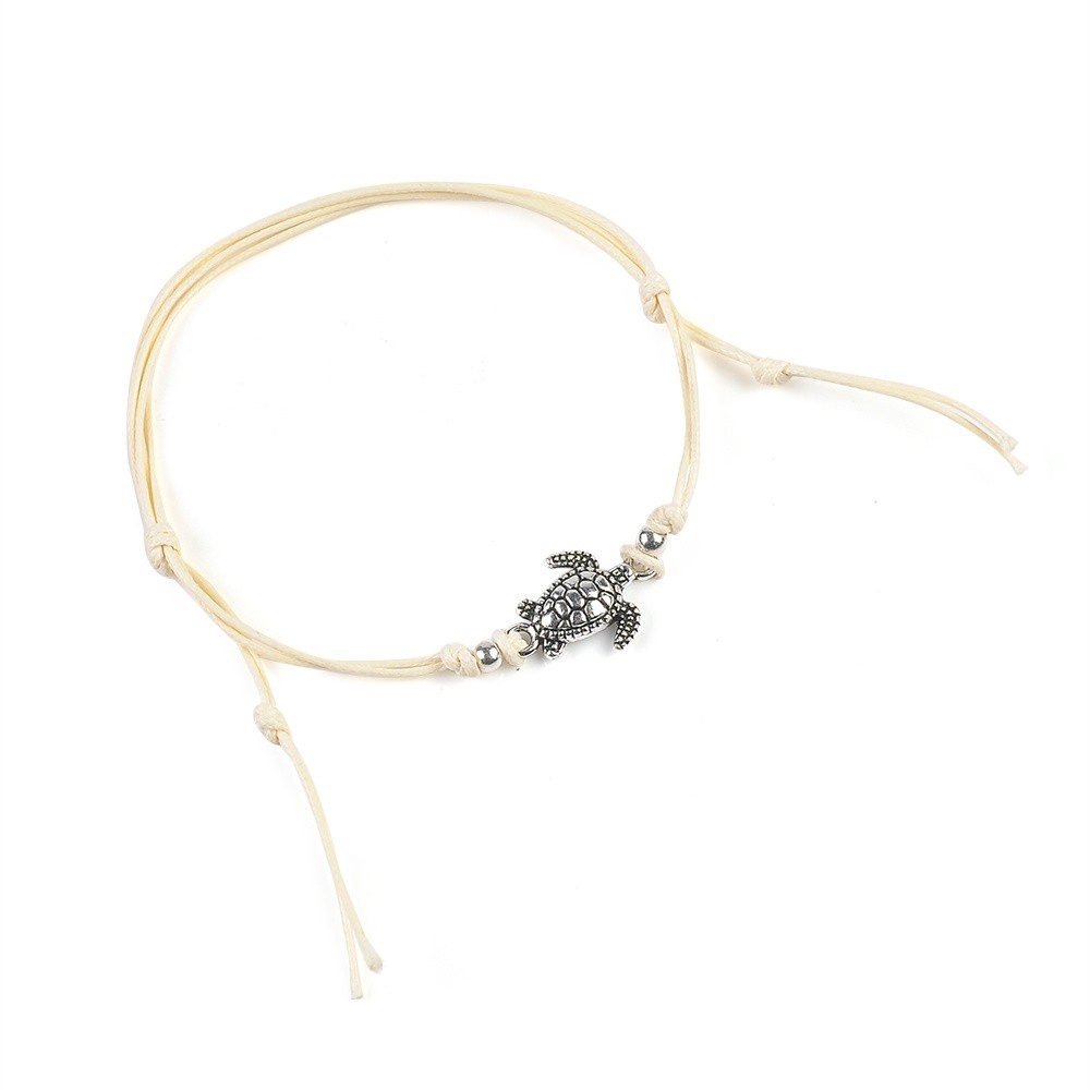 Vòng đeo chân phối phụ kiện trang trí hình rùa biển đầy độc đáo | BigBuy360 - bigbuy360.vn