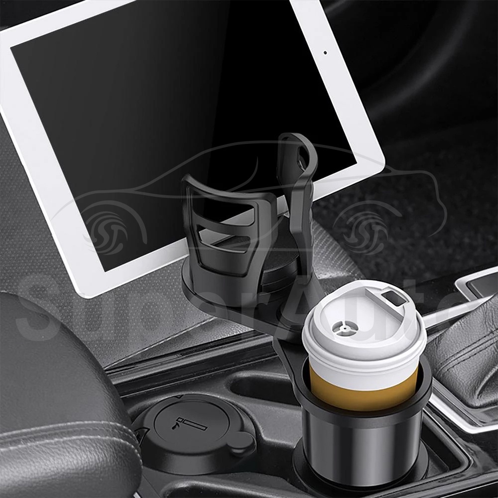 SuperAuto Giá Đỡ Cốc Nước 4 Trong 1 Đa Năng Điều Chỉnh Được Cho Xe Hơi Phụ KiệN Ô Tô