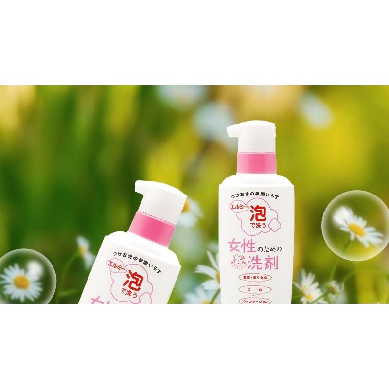 Nước giặt đồ lót Elmie dạng bọt chai 200ml hàng Nhật nội địa