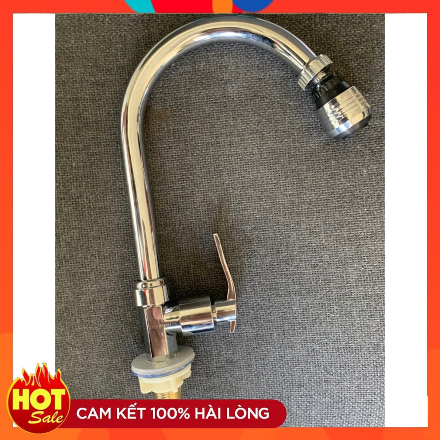 Vòi rửa bát GIORMANI, rửa chén lạnh tặng kèm đầu vòi rửa 360 độ và dây cấp inox VRB901-DV01