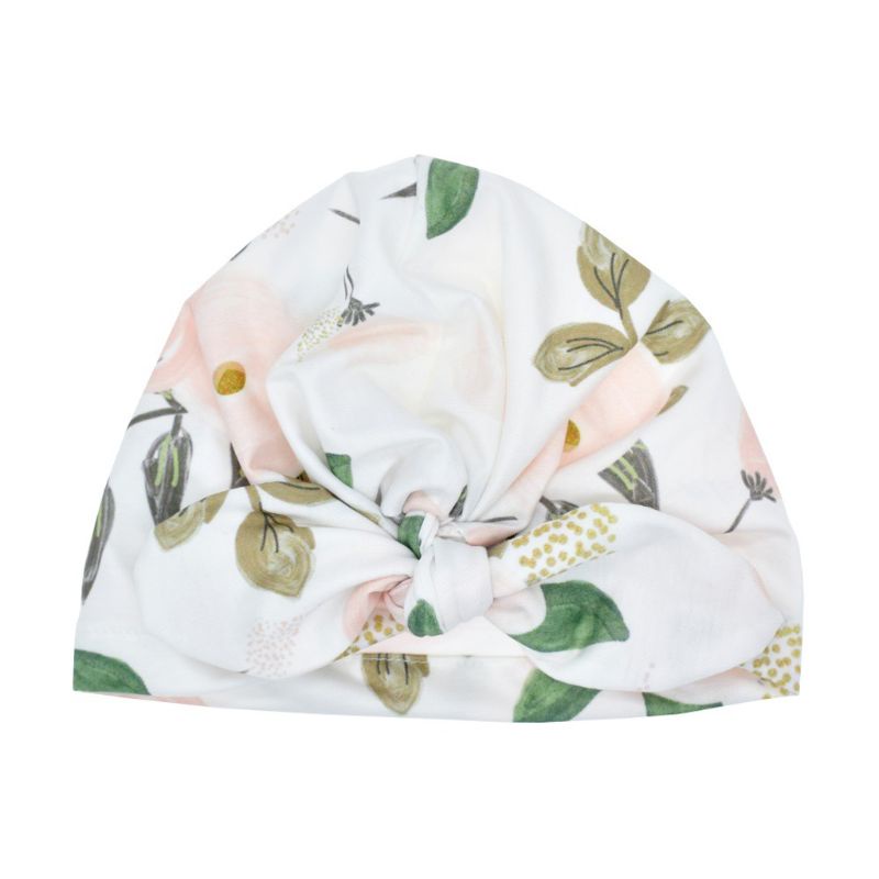Mũ turban mềm thắt nơ phong cách Bohemian thiết kế dễ thương thời trang mùa hè cho bé gái sơ sinh