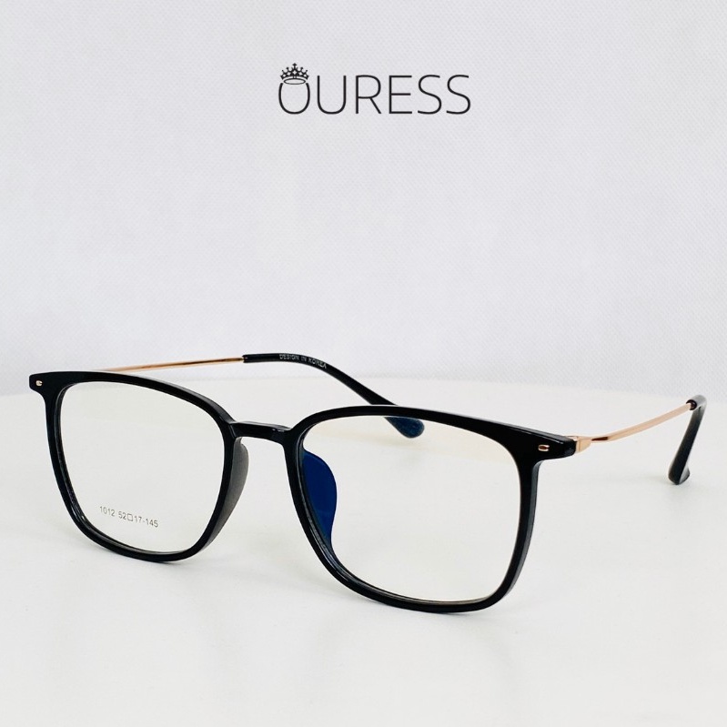 Gọng kính Vuông Nhựa Siêu Dẻo Phối Càng Hợp Kim Ouress TRHK1012 Cực Nhẹ Dễ Thương