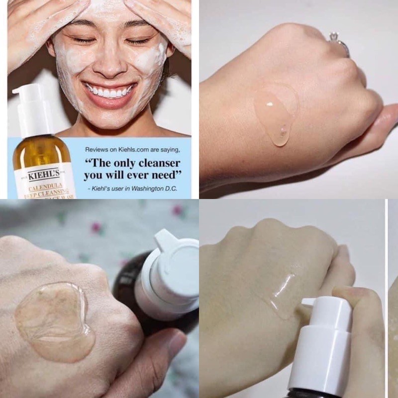 30ml/230ml Sữa rửa mặt hoa cúc cho da dầu Kiehl’s Calendula Deep Cleansing Foaming Wash | BigBuy360 - bigbuy360.vn