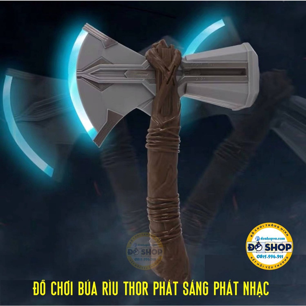 Đồ Chơi Búa Thor Rìu Thần Sấm Nhựa Phát Nhạc Phát Sáng Cho Bé TH22 (Tặng Kèm Pin) - Đô Shop