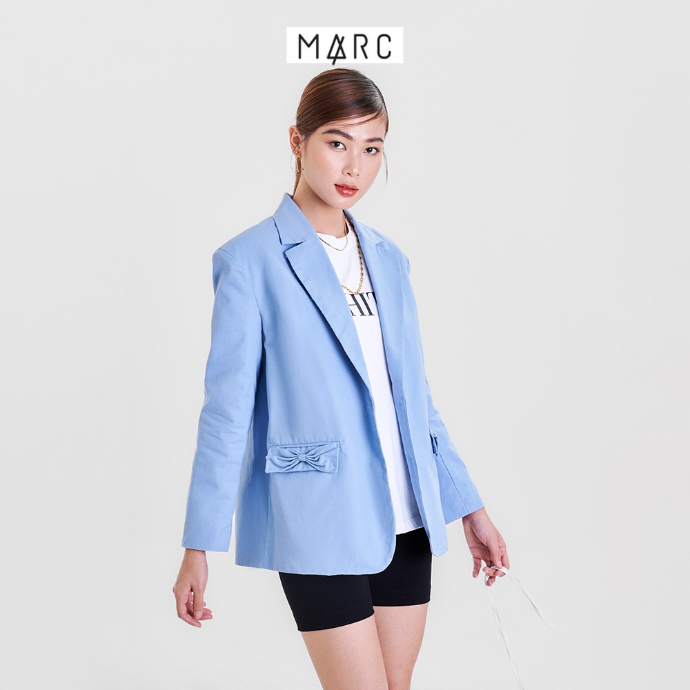 Áo blazer nữ MARC FASHION nắp túi đính nơ TRVH0207 | BigBuy360 - bigbuy360.vn
