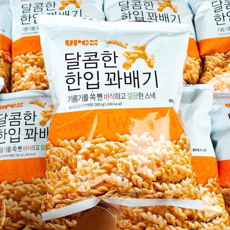 Snack quẩy xoắn Upon Hàn Quốc 280g (Gói)