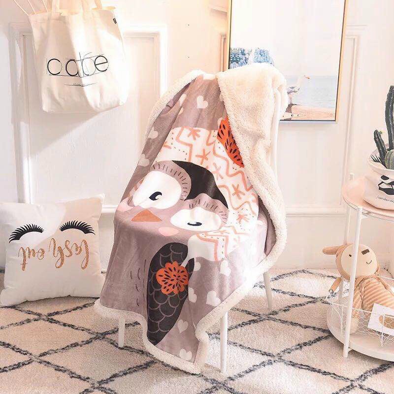 Chăn Lông Cừu Hoạt Hình Cho Bé HAPPY BEAR - Chăn Lông Cừu Trẻ Em | BigBuy360 - bigbuy360.vn