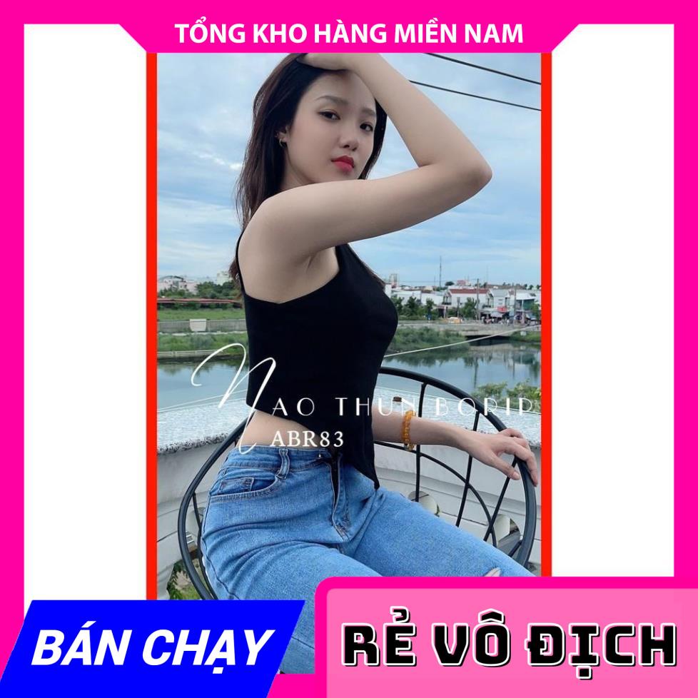 ÁO YẾM DÂY CHẤT THUN BORIP ABR83 ⚡ẢNH THẬT⚡ ÁO BORIP CỔ YẾM  MY