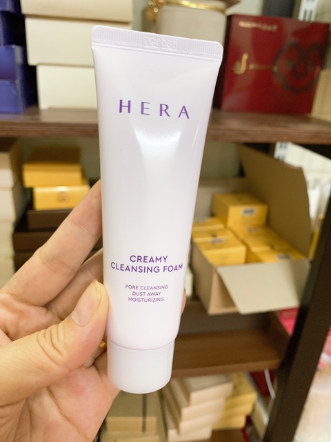 Sữa Rửa Mặt Hera 50ml❤️FRESHIP❤️ Dưỡng Trắng Sạch Da, Se Khít Lỗ Chân Lông