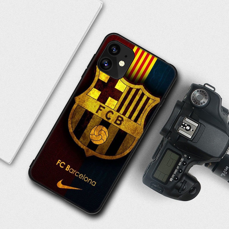 Ốp Điện Thoại Hình FC Barcelona Cho iPhone 11 XR XS 5 5S 6 6S 7 / 8 / SE 2020 Plus D2