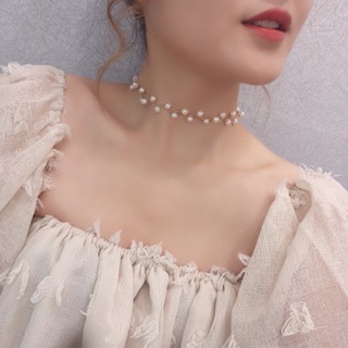 Chocker vòng cổ hạt châu xinh xắn