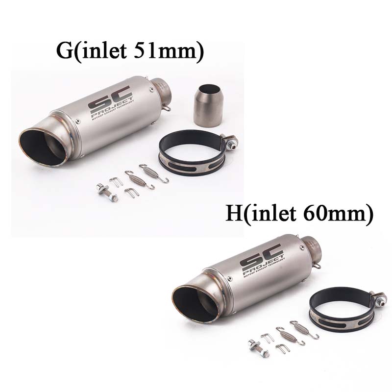 Ống Pô Xả Khí 51/60mm Cho Xe Mô Tô