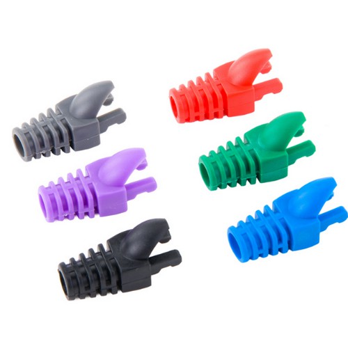 Đầu bọc đầu bấm mạng UTP cat 5 PUDI màu trắng trong, xanh , đỏ (bịch 100 cái)