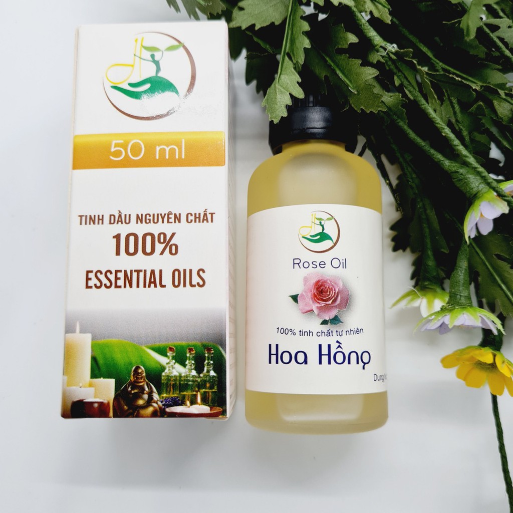 Tinh dầu hoa hồng nguyên chất 100% thiên nhiên (10ml-50ml)/ Tinh dầu viện Hàn Lâm