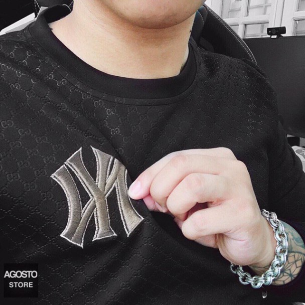 [Bộ kéo khóa] Đồ Bộ Nỉ Nam Dài Tay Thêu Logo Ny Dập Vân, Bộ Thể Thao Nam Thu Đông M18