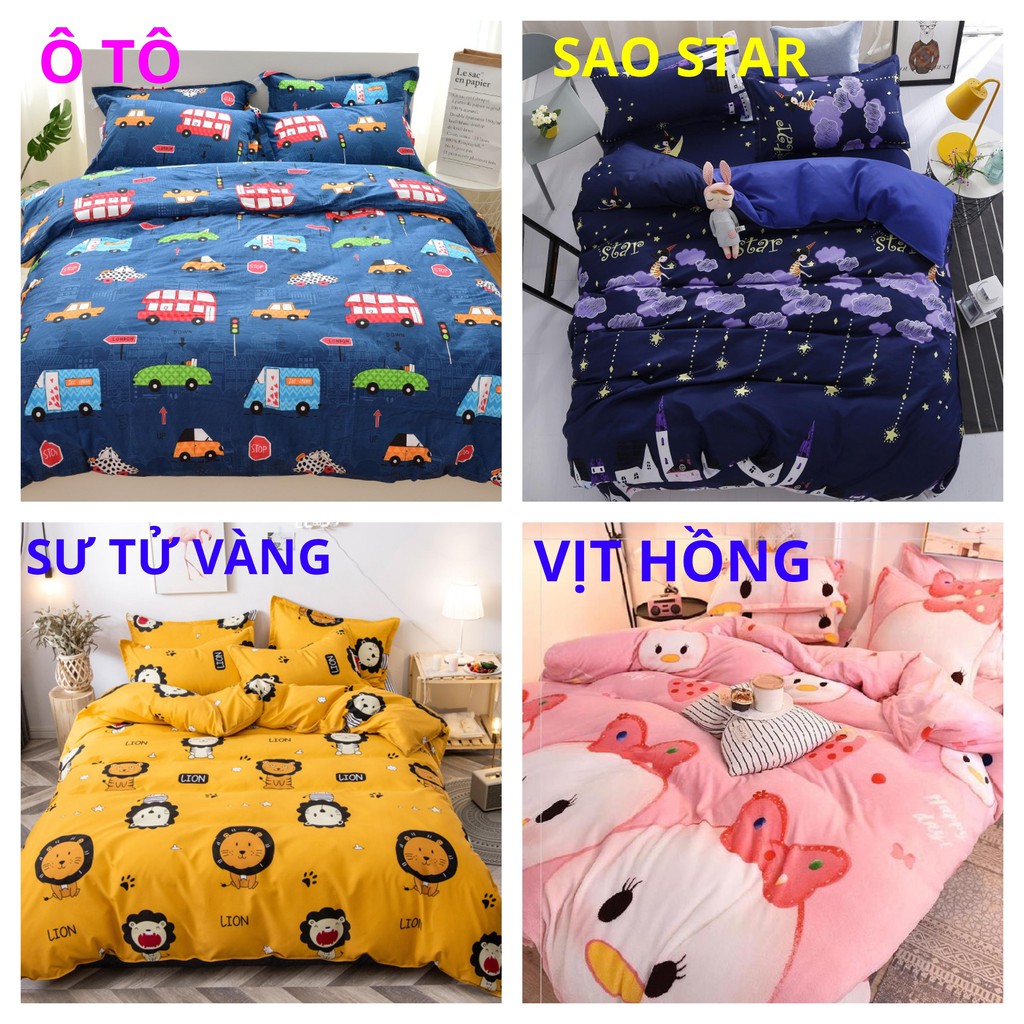 Bộ Ga Gối Cotton Poly Hè Thu 3 Món - Siêu Sale Đủ Kích Thước [TH]