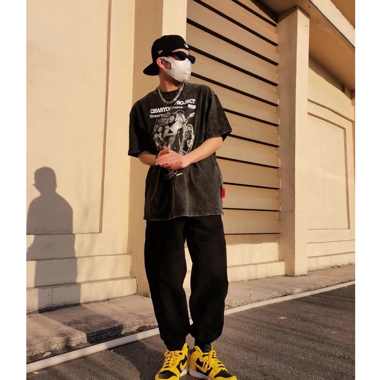 Áo thun wash WISEN CHANYOOU áo phông wash loang form rộng nam nữ unisex