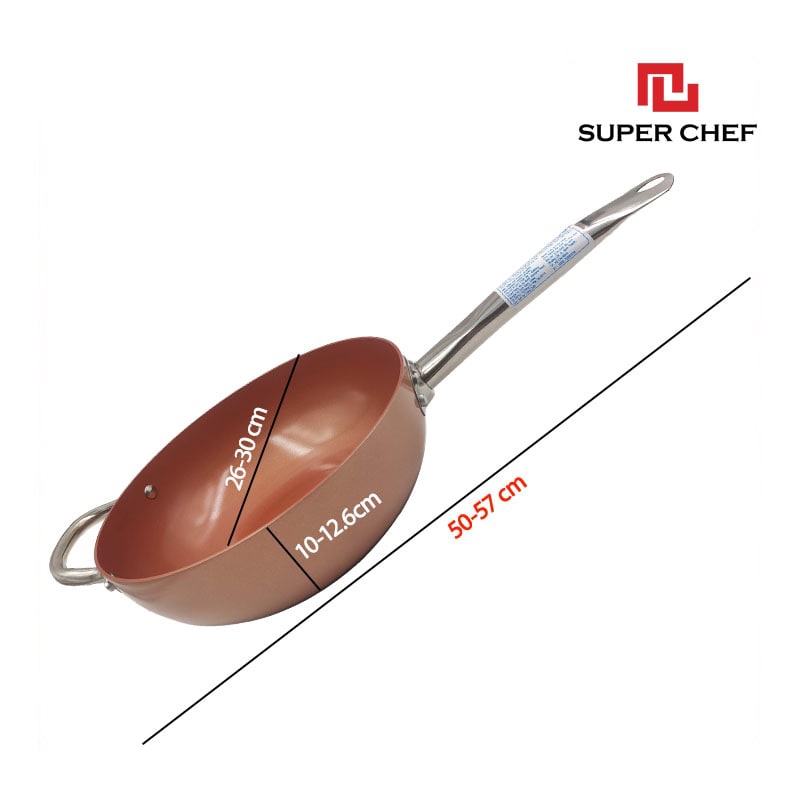 [Mã BMBAU50 giảm 7% đơn 99K] Chảo Xào Chống Dính Bếp Từ Super Chef Siêu Bền