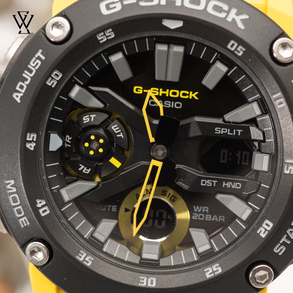 Đồng Hồ Điện Tử Nam Casio G-Shock WATCHSTORE GA-2000-1A9DR Thiết Kế Mặt Kính Khoáng 48.7mm, Dây Và Vỏ Nhựa Bền Bỉ